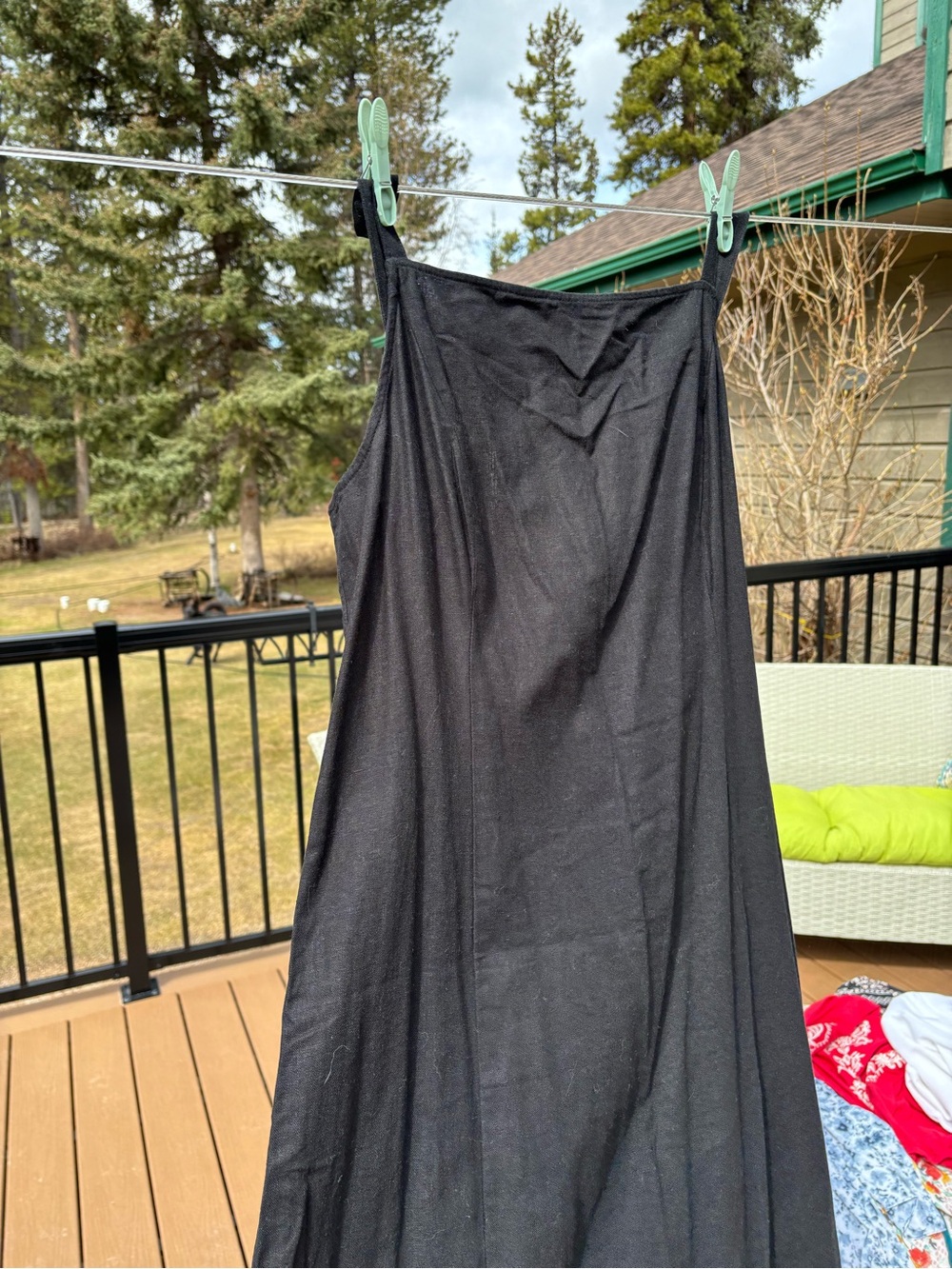 Old Navy Black Midi Dress
